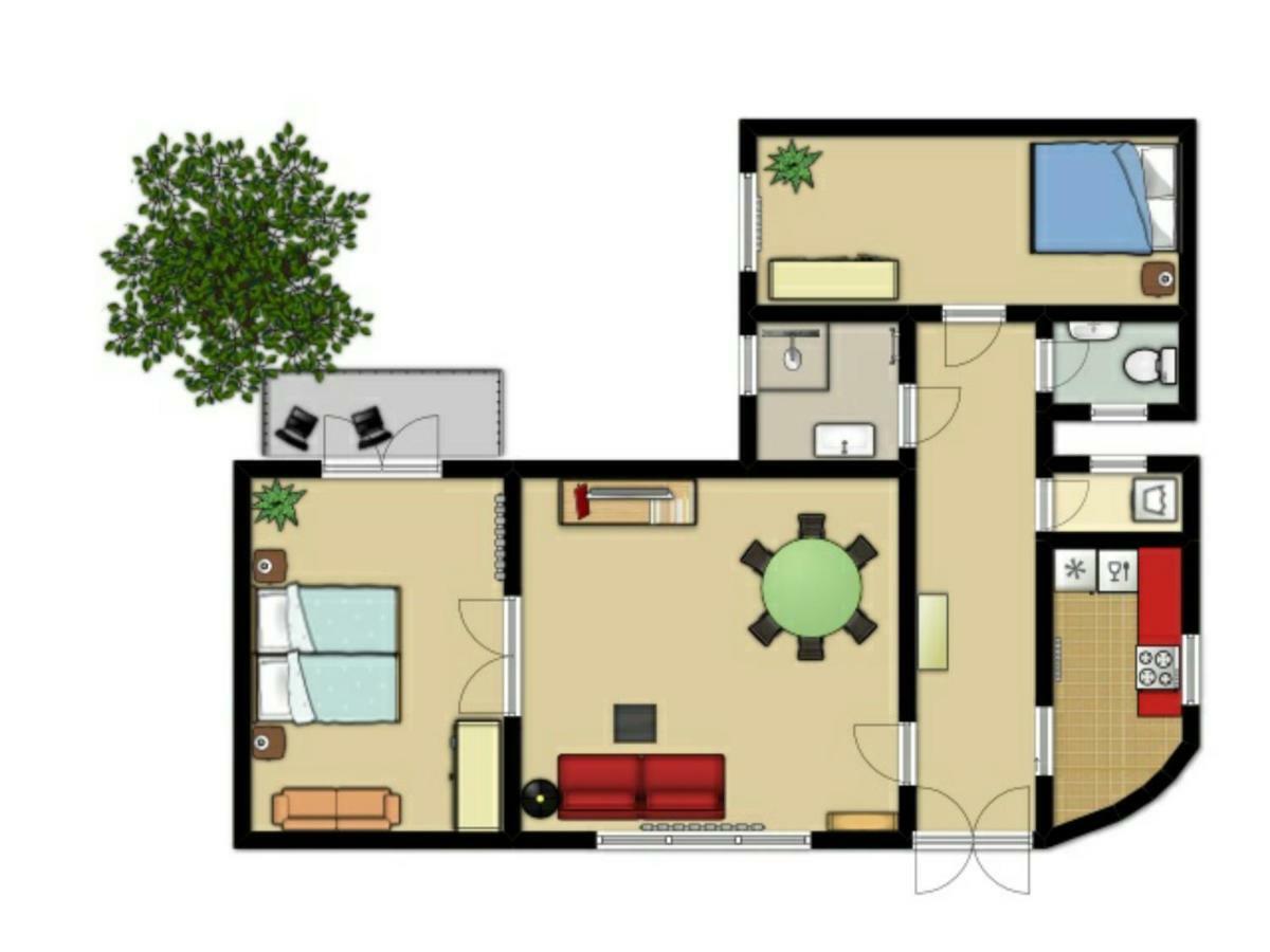 3 Room Apartment In The Beautiful Street Budapest Eksteriør bilde